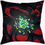 Surya Abstract Floral AF-009 Black;Burgandy;Emerald;Light Green;Plum 20"L x 20"W Fabric