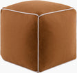 Livabliss Ackerly AKLPF-001 18"H x 18"W x 18"D Pouf