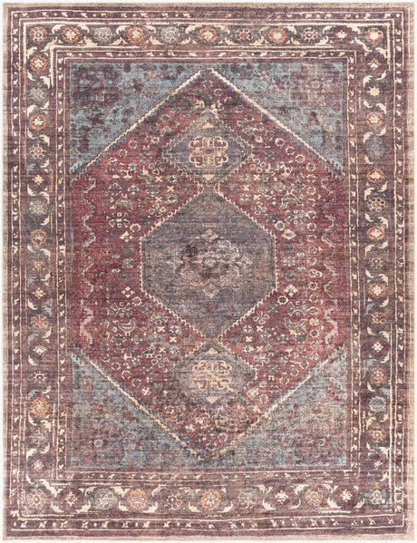 Surya Amelie AML-2306 Beige;Dark Green;Dark Plum;Deep Teal;Rose;Rust 7'10" x 10'2" Rug