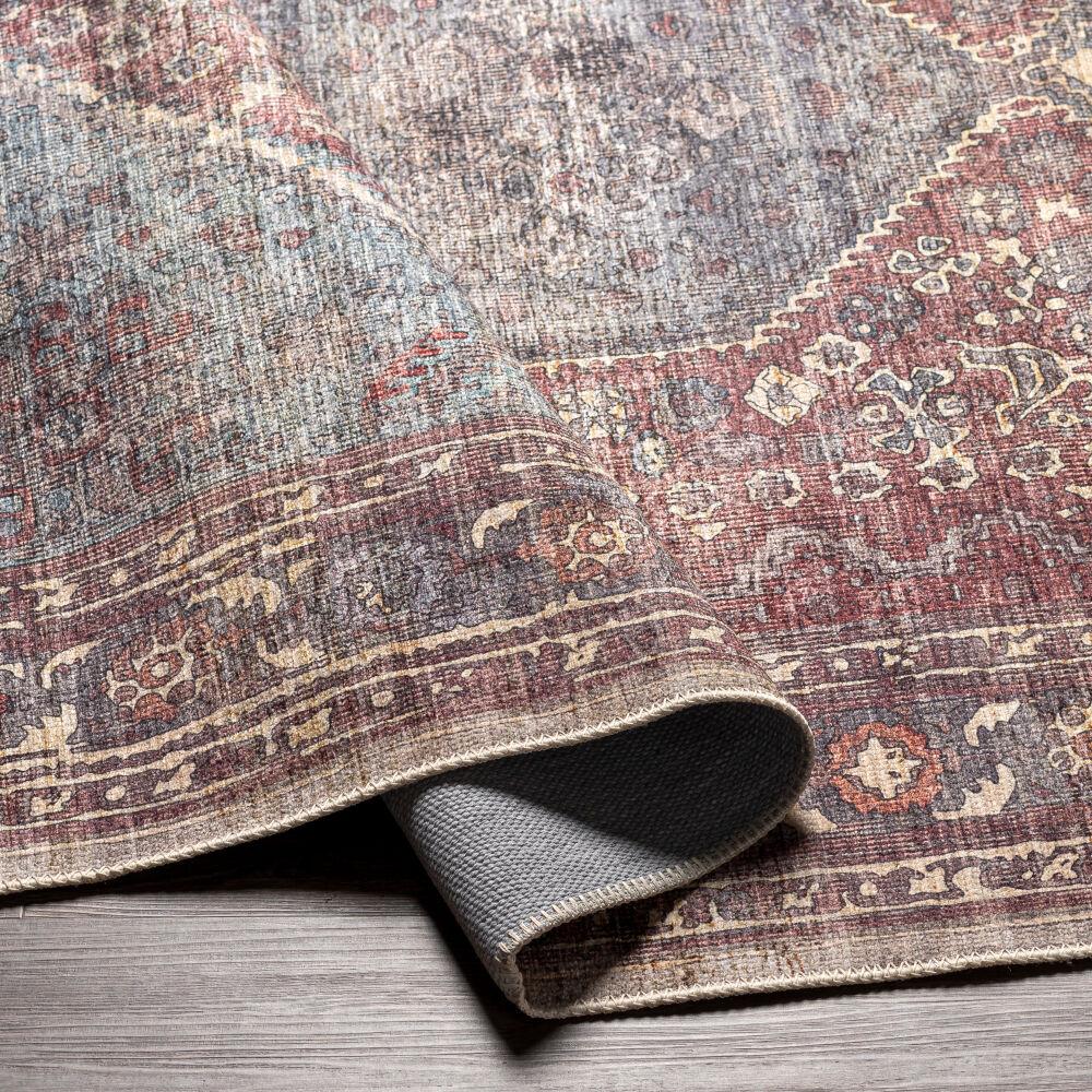 Surya Amelie AML-2306 Beige;Dark Green;Dark Plum;Deep Teal;Rose;Rust 7'10" x 10'2" Rug