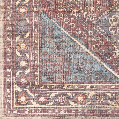 Surya Amelie AML-2306 Beige;Dark Green;Dark Plum;Deep Teal;Rose;Rust 7'10" x 10'2" Rug