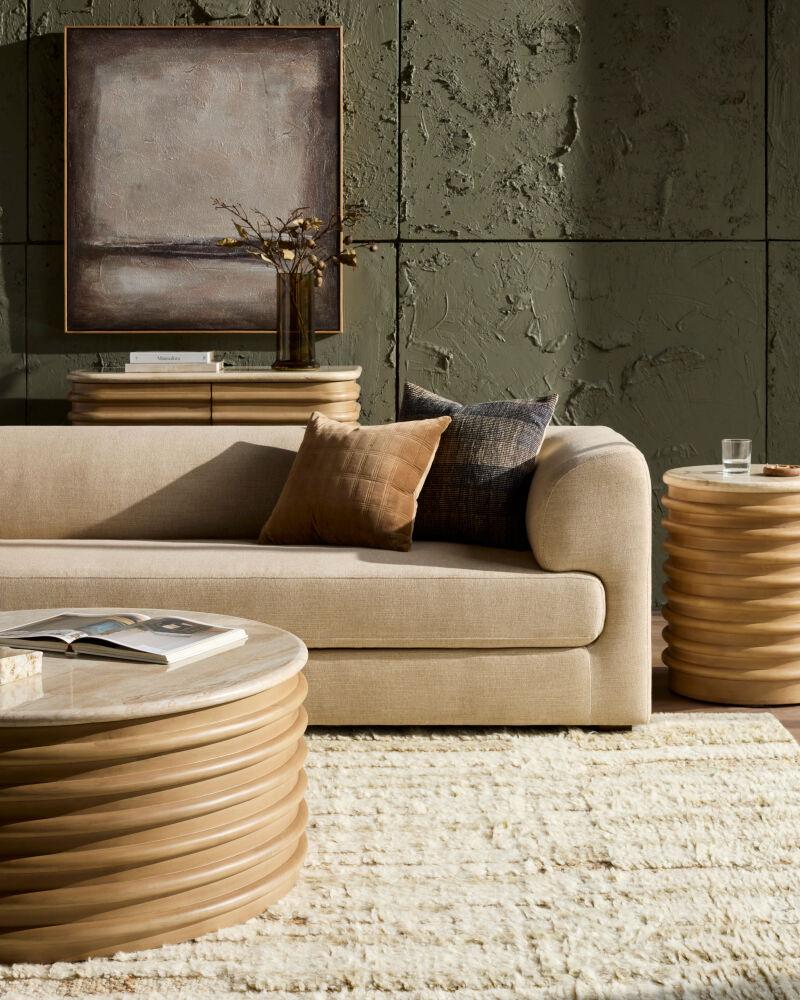 Surya Amory AMOR-001 28"H x 90"W x 36"D Sofa
