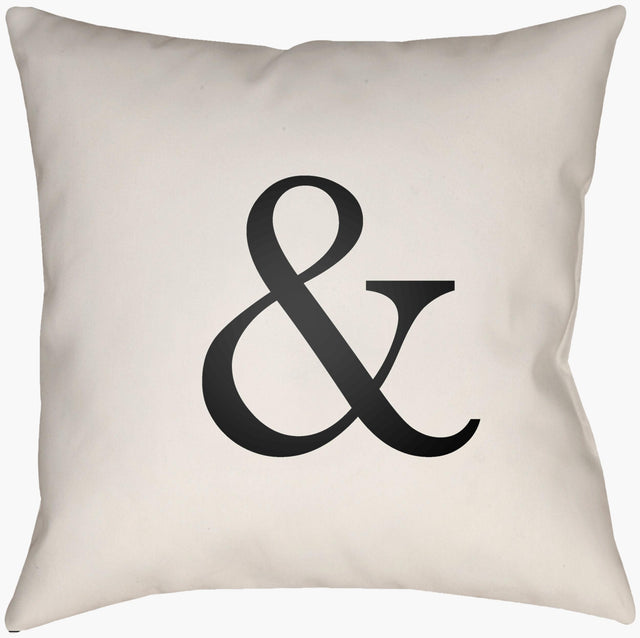 Livabliss Ampersand AMP-001 14"L x 22"W Pillow