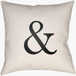 Surya Ampersand AMP-001 Black;Ivory 18"L x 18"W Fabric