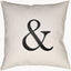 Surya Ampersand AMP-001 Black;Ivory 18"L x 18"W Fabric