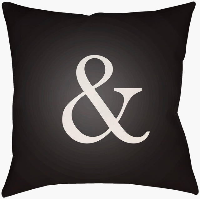 Livabliss Ampersand AMP-003 16"L x 16"W Pillow