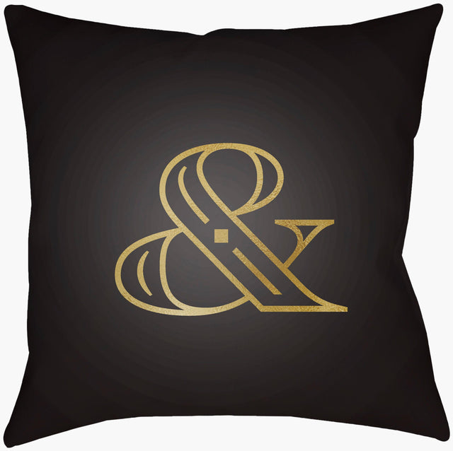 Livabliss Ampersand AMP-004 14"L x 22"W Pillow