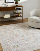 Surya Amir AMR-2302 Beige;Cream;Light Brown;Light Gray;Medium Gray;Rose;Sky Blue 6'7" x 9'2" Rug