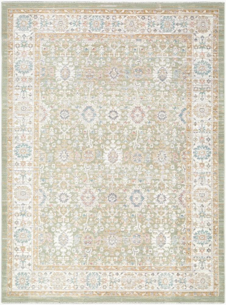 Surya Amir AMR-2306 Beige;Cream;Light Brown;Light Gray;Medium Gray;Rose;Sage;Sky Blue 6'7" x 9'2" Rug