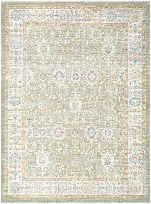Surya Amir AMR-2306 Beige;Cream;Light Brown;Light Gray;Medium Gray;Rose;Sage;Sky Blue 6'7" x 9'2" Rug