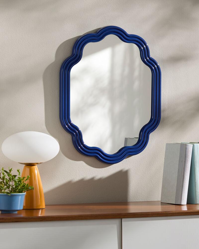 Surya Aysun ASUN-001 Blue 20"H x 16"W x 1"D Wall Art