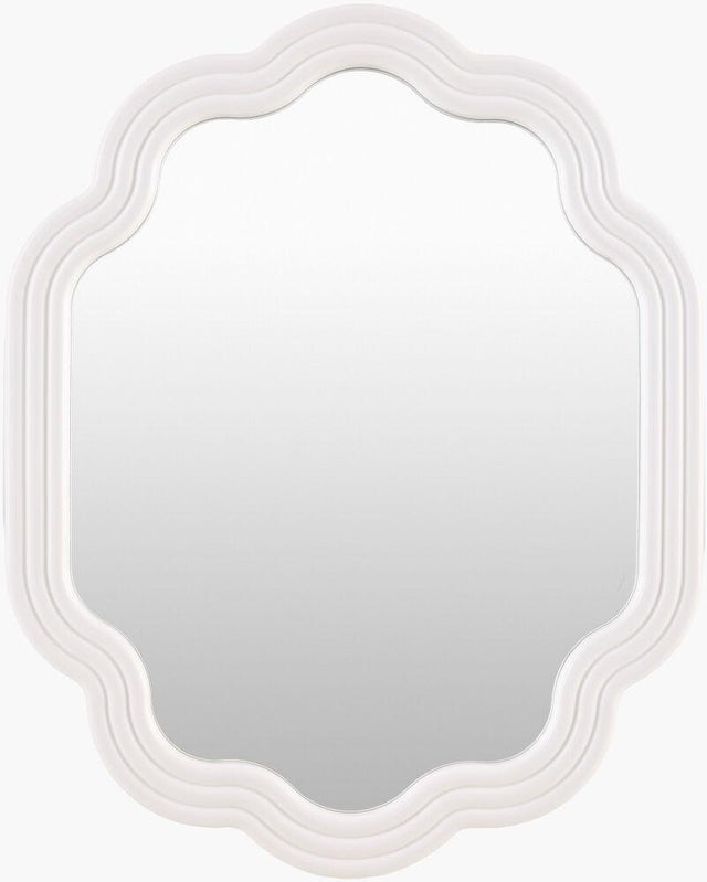 Surya Aysun ASUN-002 White 20"H x 16"W x 1"D Wall Art