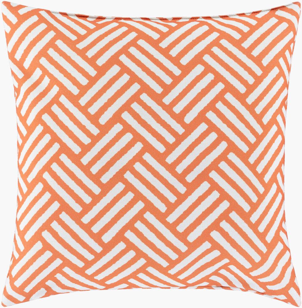 Surya Basketweave BW-004 Burgandy;Ivory 16"L x 16"W Fabric