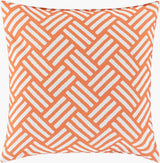 Surya Basketweave BW-004 Burgandy;Ivory 16"L x 16"W Fabric