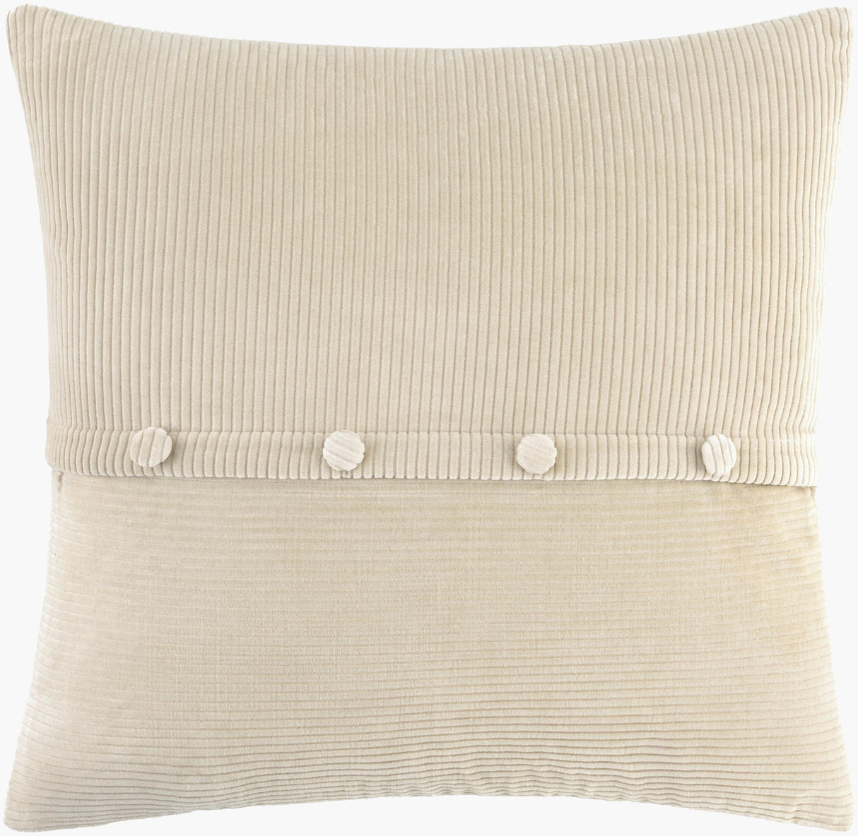 Livabliss Corduroy Quarters CDQ-009 20"L x 20"W Pillow