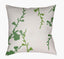 Surya Chinoiserie Floral CF-012 Grass Green;Off-White 22"L x 22"W Fabric