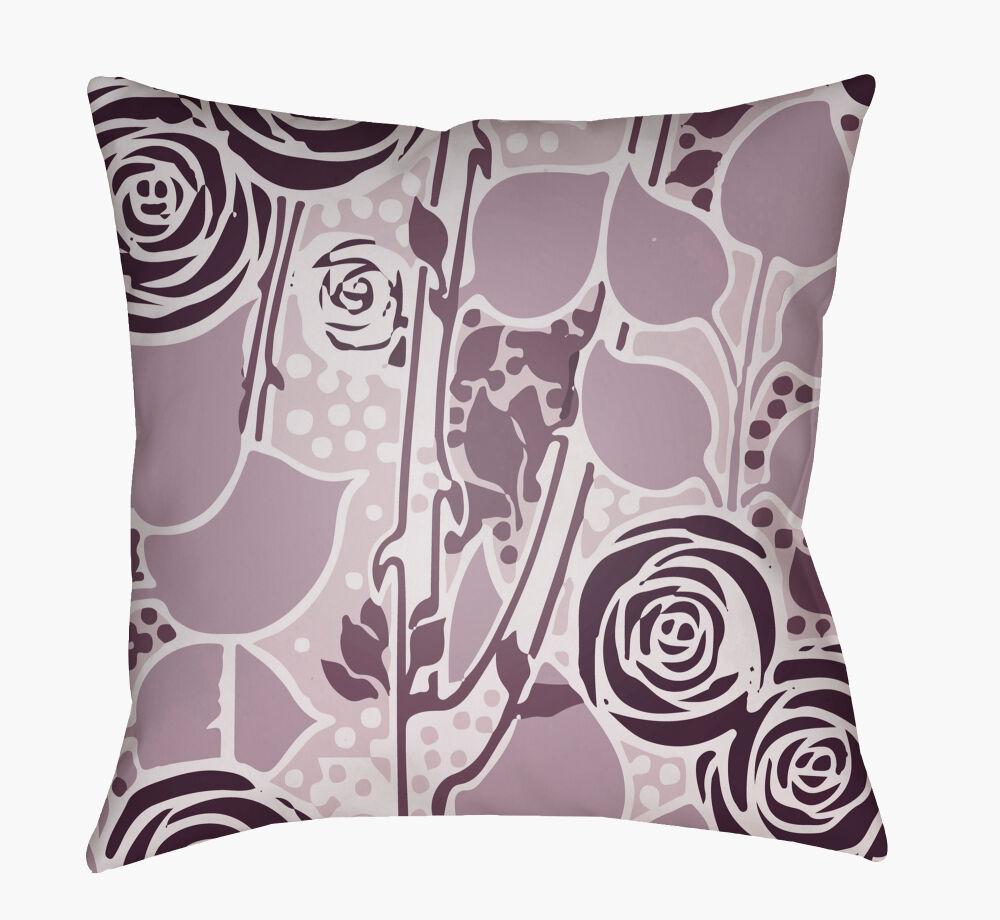 Surya Chinoiserie Floral CF-022 Lavender;Lilac;Plum 18"L x 18"W Fabric
