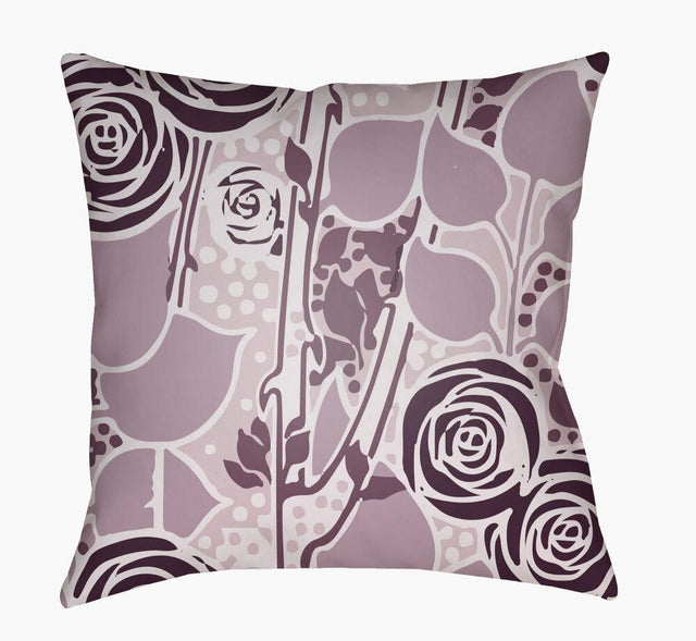 Surya Chinoiserie Floral CF-022 Lavender;Lilac;Plum 18"L x 18"W Fabric