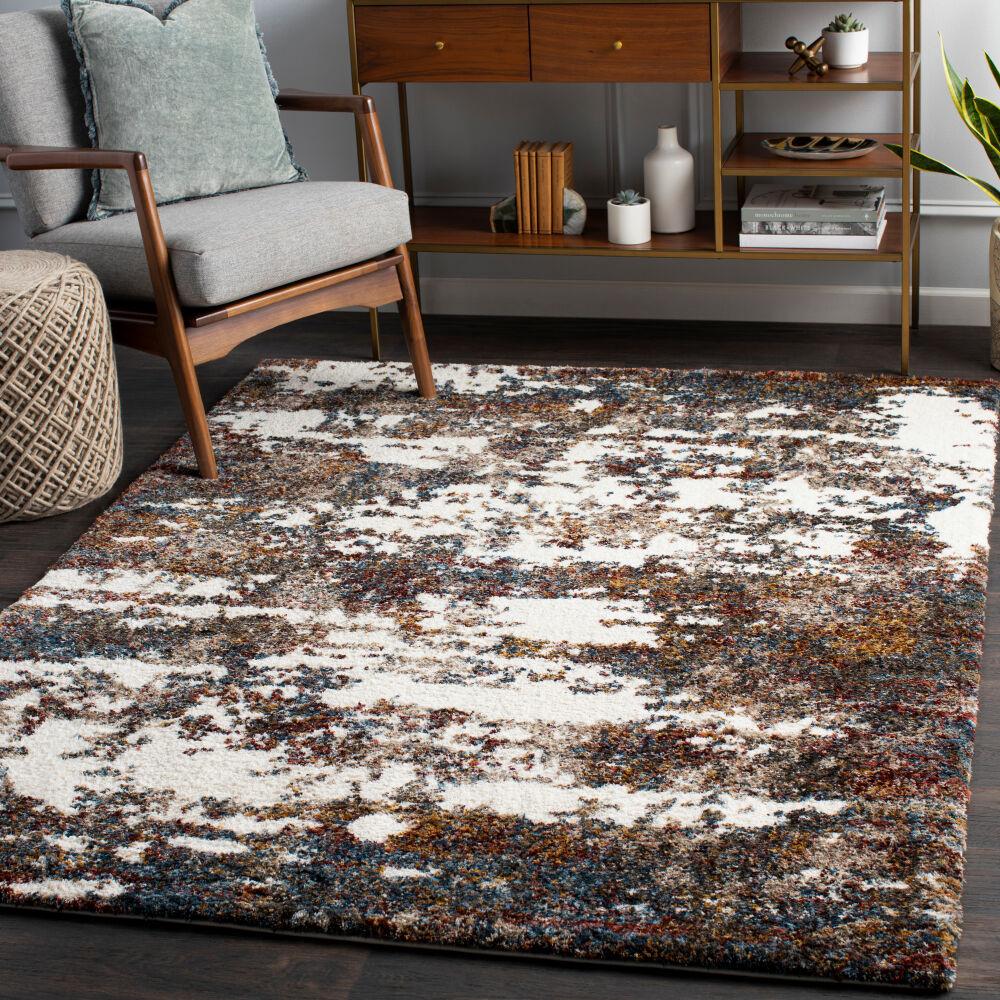 Surya Celestial Shag CSG-2307 Burgandy;Cream;Dark Blue;Deep Teal;Denim;Dusty Pink;Mustard;Sage;Teal 9' x 12' Rug