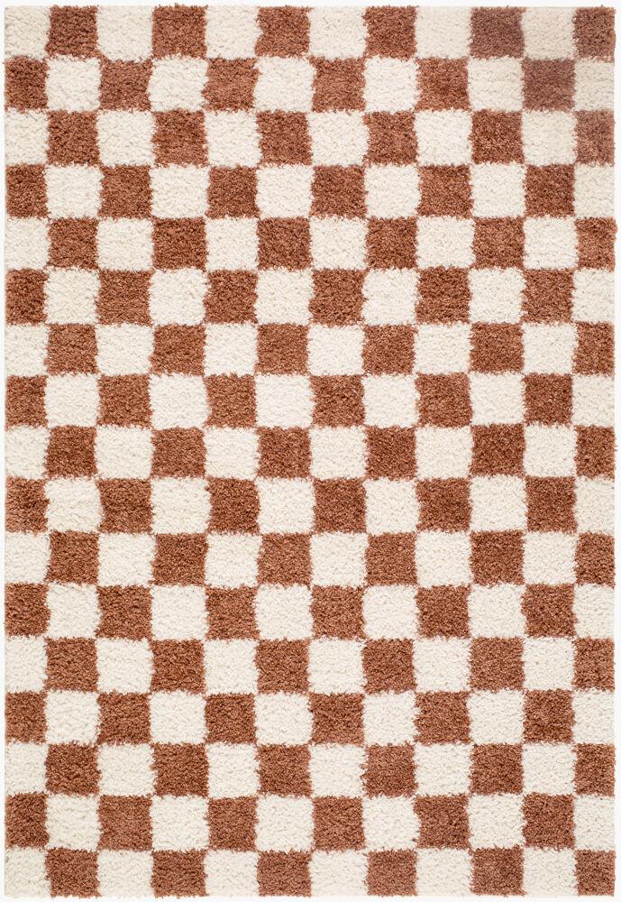 Surya Czechia CZE-2302 Burnt Orange;Ivory;Off-White 5'3" x 7' Rug