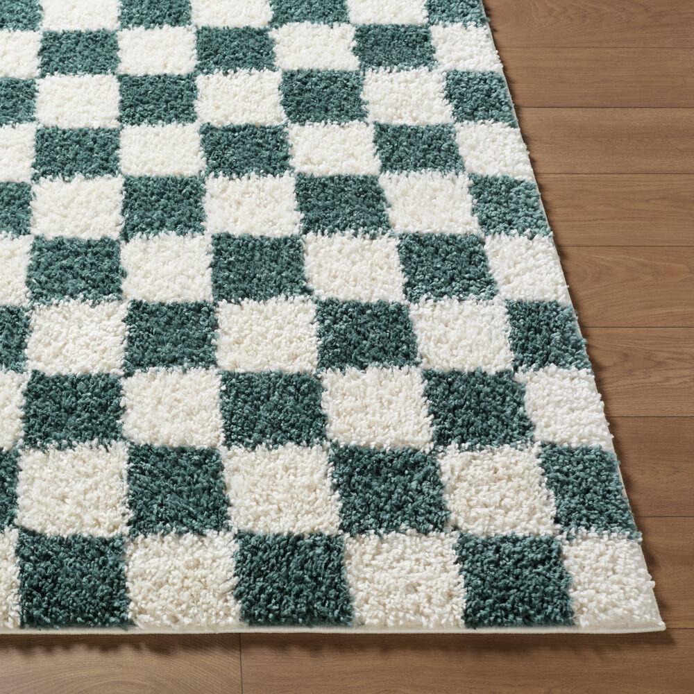 Surya Czechia CZE-2303 Deep Teal;Ivory;Off-White 6'7" x 9' Rug