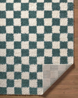 Surya Czechia CZE-2303 Deep Teal;Ivory;Off-White 6'7" x 9' Rug