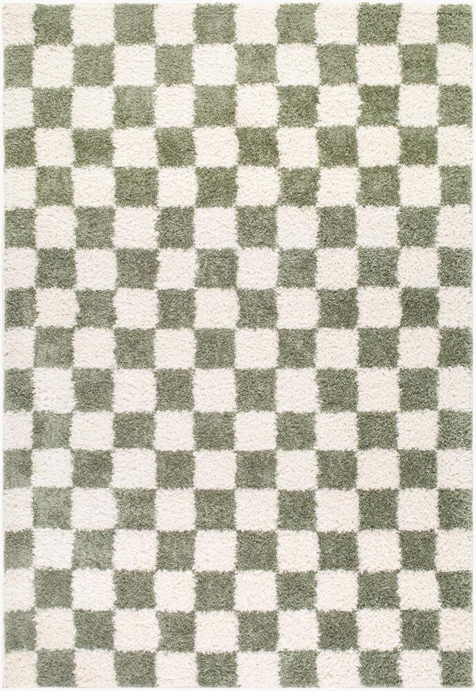 Surya Czechia CZE-2305 Ivory;Off-White;Olive 6'7" x 9' Rug