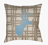 Livabliss Deer DEER-001 18"L x 18"W Pillow