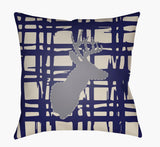 Livabliss Deer DEER-002 20"L x 20"W Pillow