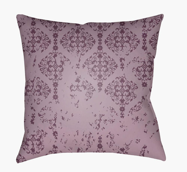 Surya Moody Damask DK-008 Dark Plum;Mauve 20"L x 20"W Fabric