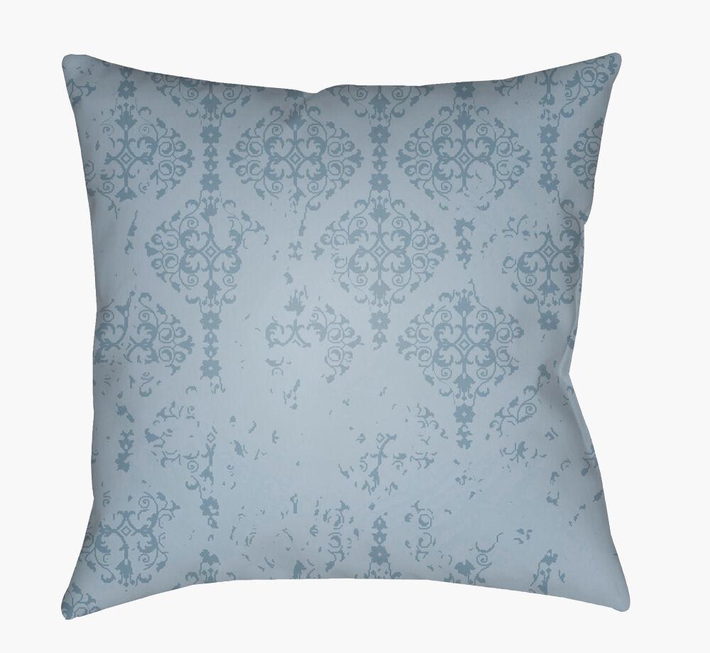 Surya Moody Damask DK-014 Ice Blue;Sky Blue 20"L x 20"W Fabric