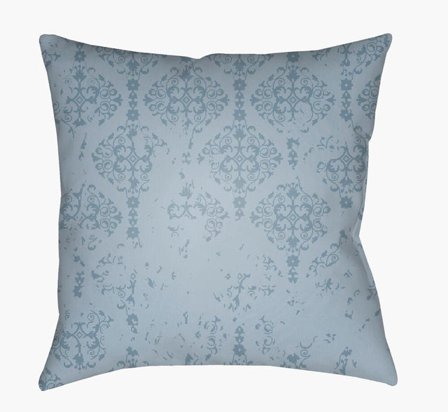 Surya Moody Damask DK-014 Ice Blue;Sky Blue 18"L x 18"W Fabric