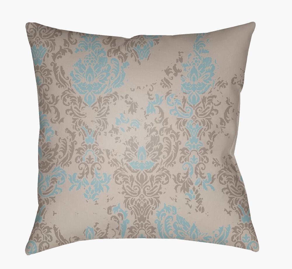 Surya Moody Damask DK-018 Aqua;Dusty Sage;Taupe 20"L x 20"W Fabric