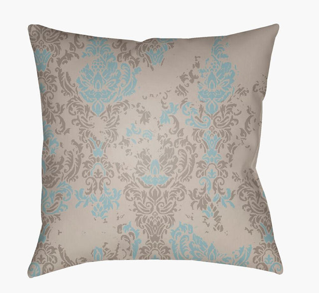 Surya Moody Damask DK-018 Aqua;Dusty Sage;Taupe 20"L x 20"W Fabric