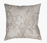 Surya Moody Damask DK-026 Dusty Sage;Light Gray 18"L x 18"W Fabric