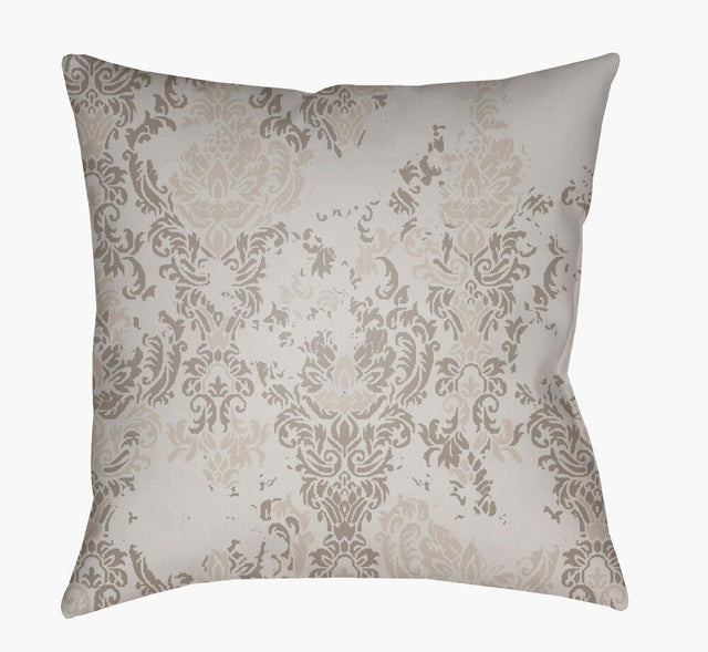 Surya Moody Damask DK-026 Dusty Sage;Light Gray 18"L x 18"W Fabric