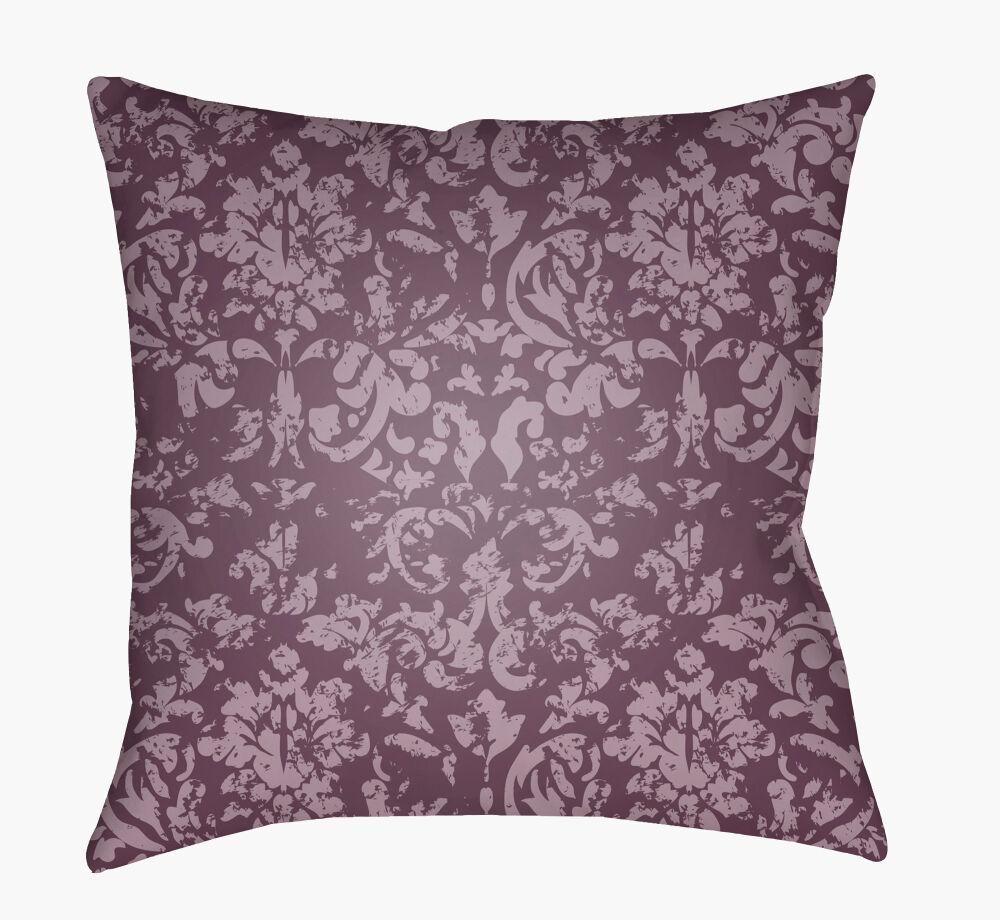 Surya Moody Damask DK-028 Lavender;Plum 18"L x 18"W Fabric