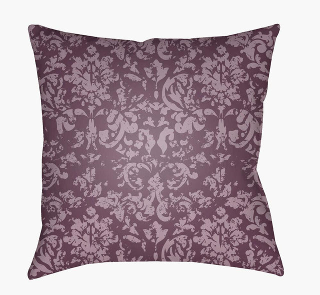 Surya Moody Damask DK-028 Lavender;Plum 18"L x 18"W Fabric