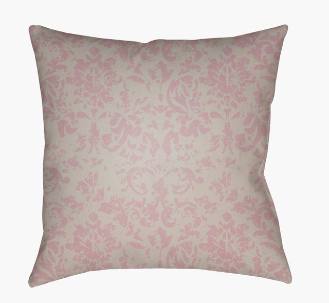 Surya Moody Damask DK-029 Light Gray;Mauve 20"L x 20"W Fabric