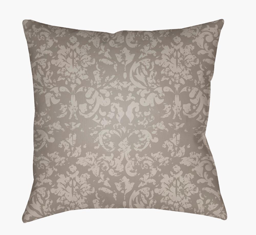 Surya Moody Damask DK-031 Light Gray;Medium Gray 22"L x 22"W Fabric