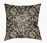 Surya Moody Damask DK-032 Dark Green;Light Gray 18"L x 18"W Fabric
