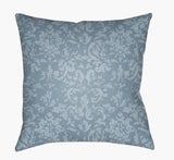 Surya Moody Damask DK-034 Denim;Pale Blue 22"L x 22"W Fabric