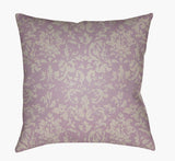 Surya Moody Damask DK-035 Lavender;Light Gray 18"L x 18"W Fabric