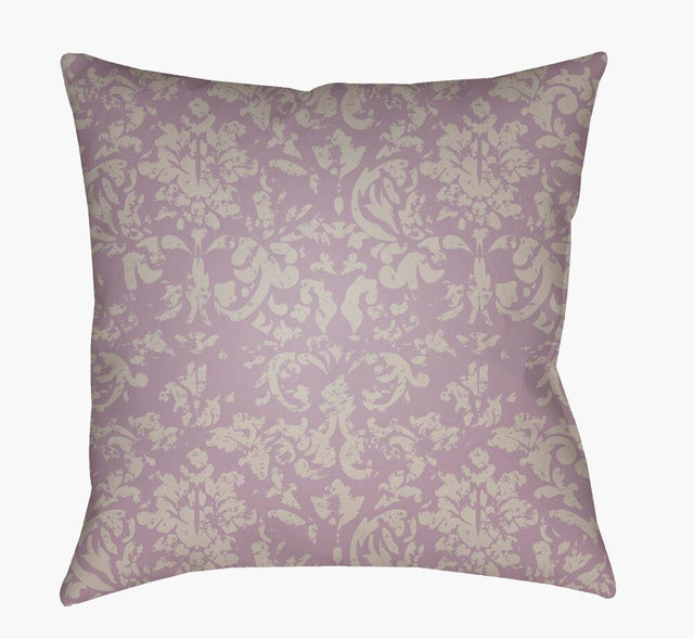 Surya Moody Damask DK-035 Lavender;Light Gray 18"L x 18"W Fabric