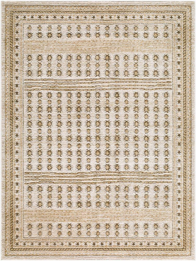 Surya Alma EDAL-2305 Dark Brown;Ivory;Light Olive;Tan;Taupe 5'3" x 7' Rug