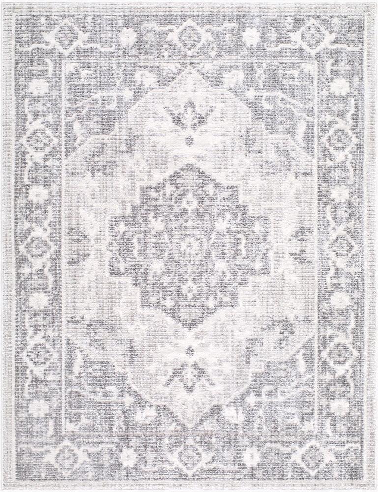 Surya Odeon EDOD-2305 Charcoal;Cream;Ivory;Light Gray;Medium Gray 6'7" x 9' Rug