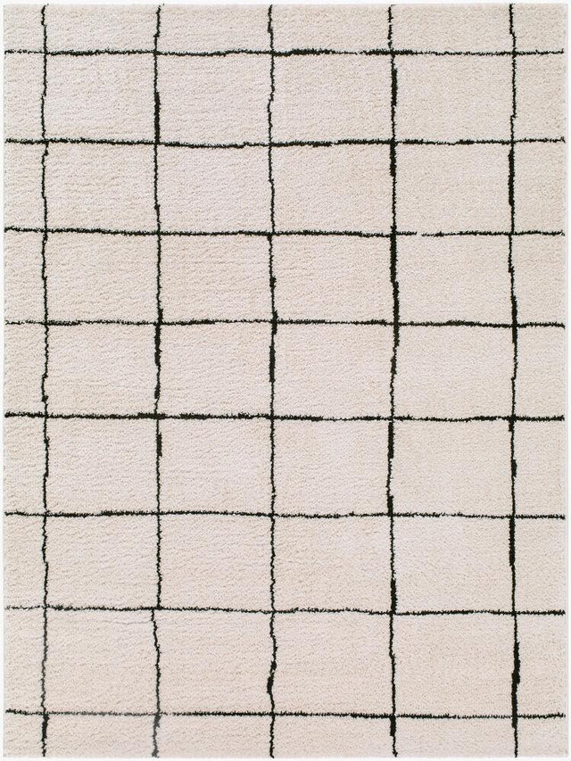 Surya Rivoli EDRV-2300 Black;Cream 5'3" x 7' Rug