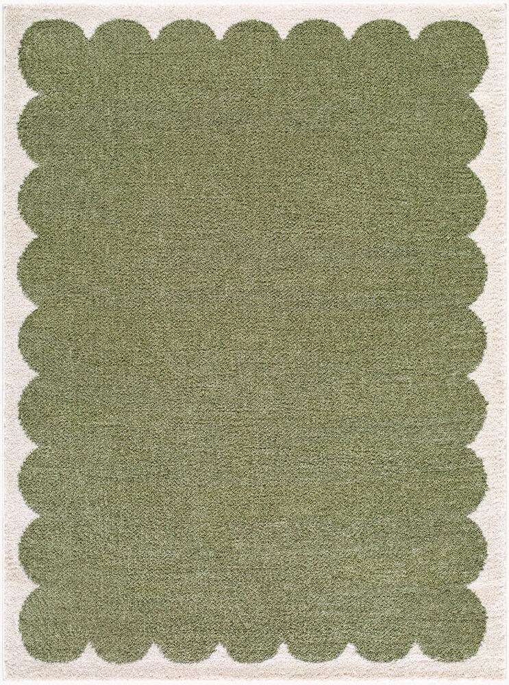 Surya Rivoli EDRV-2303 Cream;Olive 6'7" x 9' Rug