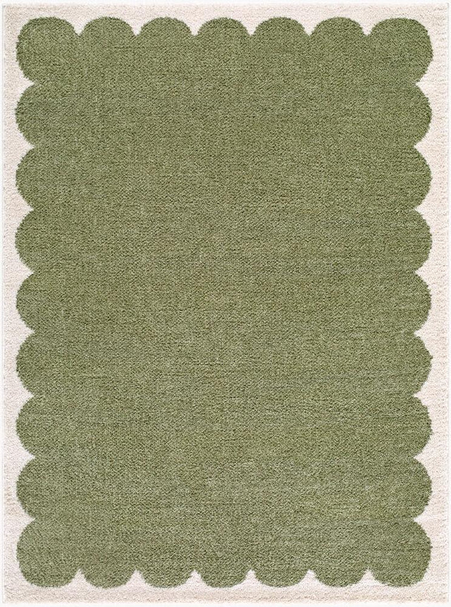 Surya Rivoli EDRV-2303 Cream;Olive 6'7" x 9' Rug
