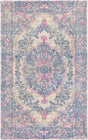 Surya Edith EDT-1003 Dark Blue;Fuchsia;Gray;Ice Blue;Ivory 8' x 10' Rug